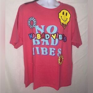 Fashion Nova Men No Bad Vibes shirt size M